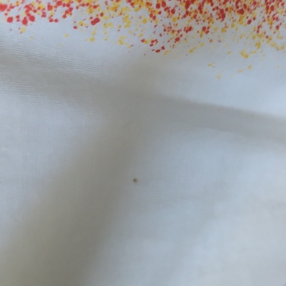 Gildan Lightweight White Tee with Red and Yellow KC Chiefs Graphics - Picture 5 of 11